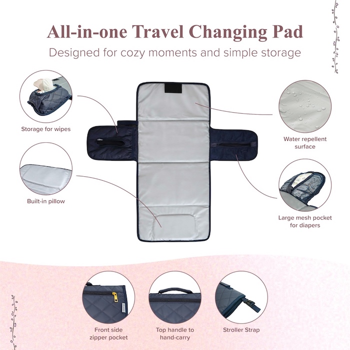 autumnz baby portable diaper changing pad hygiene mat travel friendly 宝宝外出便利替换尿不湿便携式尿布垫